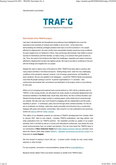 Staying Connected No. 4  01/2021